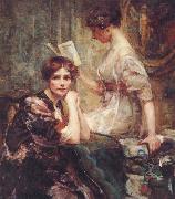Colin Campbell Cooper Two Women USA oil painting artist